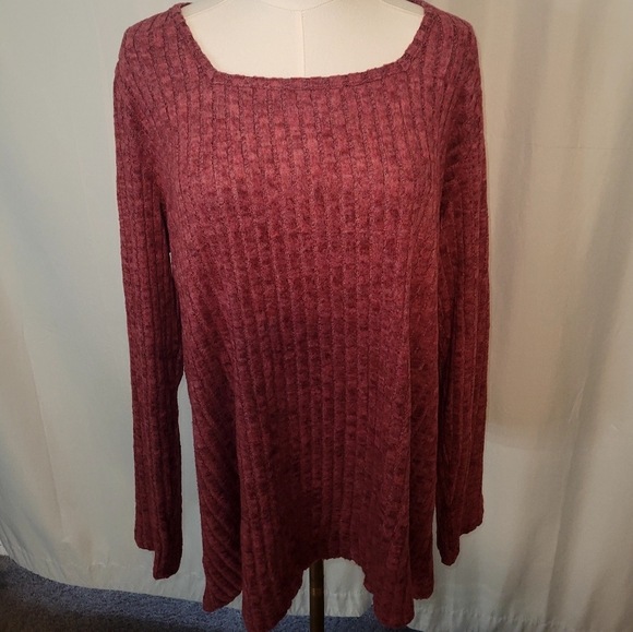 Sweaters - Ribbed Knit Sweater